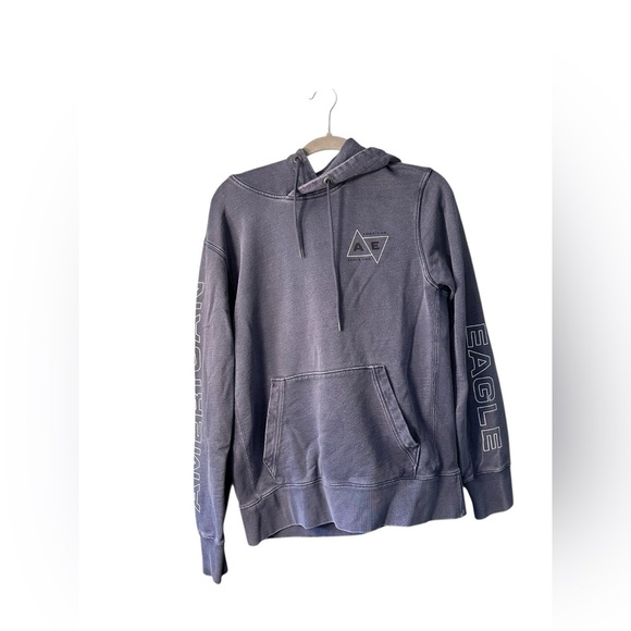 American Eagle Men’s Hoodie Sweatshirt Graphic Logo Pullover Size M - Picture 1 of 7